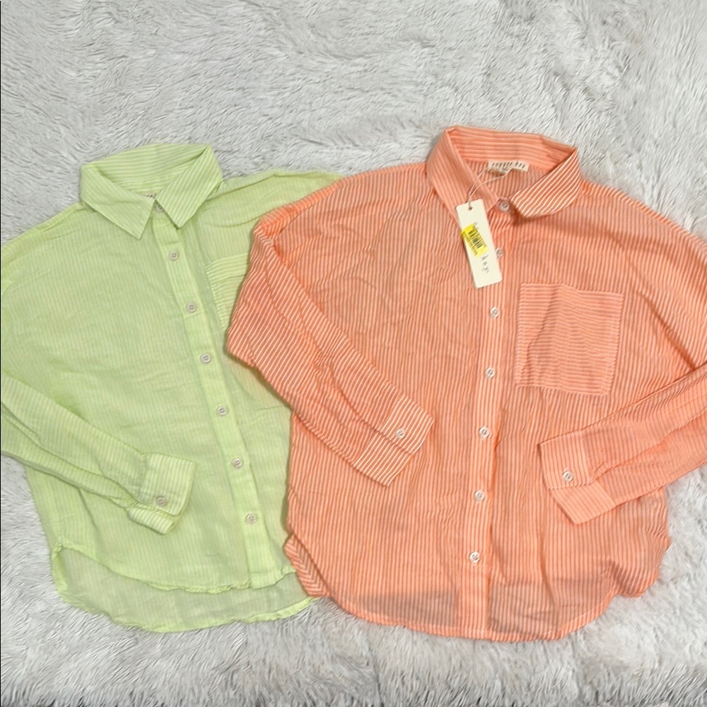 🎾 Bundle of 2 NWT Copper Key Lightweight Button Up Shirts